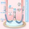 Cinto Anti-Perda Infantil Corda de Tração Pulseira Anti-Perda para Bebê Corda Anti-Perda para Crianças Alça com Núcleo de Trava Anti-Perda Luminosa