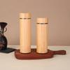 Nuevo Vaso Termo de Acero Inoxidable 304 con Cáscara de Bambú Transfronterizo para Coche al Aire Libre, Vaso Portátil de Cáscara de Bambú, Vaso Portátil para Regalo de Negocios