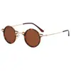 Gafas de sol retro steampunk europeas y americanas de montura pequeña para hombre se pueden combinar con gafas de lectura personalidad hip hop gafas de sol redondas mujer 9338