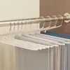 Perchero de cuello de cisne para pantalones para uso doméstico, herramienta de almacenamiento en armario con forma de Z, percha especializada antideslizante para pantalones sin marcas