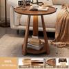 Mesa auxiliar pequeña, mesa de centro americana de madera maciza, mesa de centro tipo tulipán para tienda de té con leche, mesa de centro para negociación, mesa redonda pequeña informal sencilla para balcón