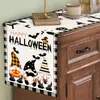 Camino de mesa de Halloween más vendido transfronterizo con estampado de calabaza y gato, mantel de decoración festiva, mantel individual para mesa de comedor, mantel para mueble de sala de estar