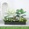 [Serie Y80] Decoración de Partición de Planta Verde Simulada Macetero Maceta Valla Paisajística de Plástico Biónico Diseño