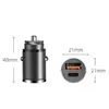 Anillo de tracción de aleación carga súper rápida 100w carga flash carga súper rápida cargador de coche invisible cargador de coche pd30w universal