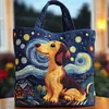 2026 Nova Série de Filhotes Transfronteiriça Estampa Digital Bolsa Tote Acolchoada de Ombro Fashion