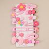 Menina hairpin crianças 2023 novo estilo ocidental hairpin não dói cabelo menina baby bangs quebrado grampo de cabelo cocar