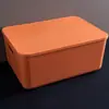 Caixas e cestos de armazenamento de plástico recipientes multicoloridos adequados para armários de cozinha caixas prateleiras de armazenamento de banheiro e banheira