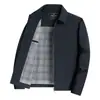 Jaqueta Executiva do Papai Masculina Primavera e Outono Casaco Casual Meia-Idade e Idosos Novo Cardigan Masculino Casual de Negócios