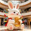 Fábrica de Origem Esculturas de Personagens de Desenho Animado em Fibra de Vidro, Qualquer Tipo de Peça de Exibição de Bonecos, Decorações de Ano Novo para Shopping, Feito Sob Medida de Acordo com Seus Desenhos