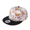 Gorra de hip hop europea y americana de moda personalizada con estampado, gorra de visera plana, nueva, a prueba de sol, combinable, protección solar, gorra de béisbol, gorra con visera