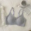 Peito de quadrinhos 10A! Roupa íntima sem marcas para mulheres, reunião, peito pequeno, peito vistoso, anti-queda, geléia, sutiã Lara