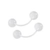 Pendientes de Piercing Invisibles Estilo Coreano y Japonés, Tachuelas para Labios, Tachuelas para Ombligo, Tachuelas para Cejas, Agujas de Expansión para Orejas Universales, Accesorios de Joyería para Piercings de Cuidado del Oído Transparentes