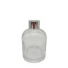 Fábrica por atacado não-fogo aroma garrafa de vidro transparente garrafa pendurada sino forma novo redondo ombro parafuso quadrado vidro redondo