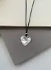 Collar de corazón ajustable deslizante, cadena larga de clavícula a la moda, sensación de alta gama, versátil, lujo ligero, moderno, exquisito collar