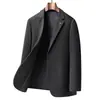Blazer Masculino de Negócios Leve de Lã, Seda, Liocel e Laisibert para Primavera e Outono - Peça Única Atacado