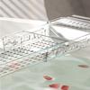 Estante de Baño con Ondas de Agua Retráctil 80cm Estante Cilíndrico Tablero de Almacenamiento Bandeja para Teléfono Móvil Vino Tinto Tableta Soporte para Bañera de Baño