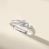 Par de anillos Lian Li Zhi Anillo de plata tailandesa para hombre y mujer Diseño de nicho Regalo de cumpleaños para novia