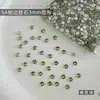 Taladro de Circonita Cúbica Redonda de 3 mm Arte para Uñas Taladro Celebridad de Internet Taladro Súper Brillante de Fondo Plano con Forma Irregular Uñas Postizas Taladro para Uñas Accesorios para Joyería DIY