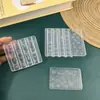 Molde para Uñas con Alta Transparencia Nieve en Relieve Cadena de Perlas Navideñas Accesorios para Uñas Portátiles DIY Resistente a Altas Temperaturas de Grado Alimenticio