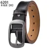 Cinturón de Cuero para Hombre con Hebilla de Pin, Cinturón Vintage Duradero de Cuero Genuino, Talla Grande Extendida, 3.5 de Ancho, Moderno