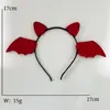 Faixa de Cabelo de Halloween Transfronteiriça para Crianças Festa Fantasia Cosplay Diversão Faixa de Cabelo de Diabinho Acessórios de Cabelo para Fantasia de Festival