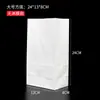 Bolsa de papel desechable para almacenamiento fondo cuadrado Bolsa de papel Kraft recubierta a prueba de aceite Bolsa para llevar empaque bolsa para hamburguesas pan bolsa para alimentos