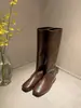 Versão em pele de ovelha, com 4 cm de aumento interno de altura, botas versáteis de sola plana para mulheres, macias, de cano alto, bico quadrado, botas de corte justo, botas longas