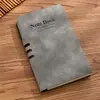Cuaderno de Hojas Sueltas A5/A6 Agenda de Negocios Logo Personalizado Bloc de Notas de Piel de Oveja Engrosada Lujo