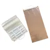 Bolsa de Asa de PE Venta al por Mayor de Puntos Bolsa de Plástico con Asa Blanca Transparente Bolsa de Almacenamiento para Toallas y Ropa Bolsa de Mano Portátil
