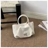 Bolsa plissada nuvem para mulheres, novo modelo verão 2026, bolsa de mão em couro macio rosa, bolsa de ombro e transversal, bolsa feminina para o dia a dia