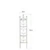 Enrejado de Hierro Estilo Country Retro para Trepar Valla Pequeña Soporte para Flores de Patio Exterior Soporte para Plantas Tubería de Agua Soporte para Flores