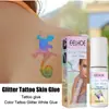 EELHOE Pegamento para Tatuajes de Brillo en la Piel Pintura Facial Corporal Maquillaje de Ojos Lentejuelas Pegamento para Tatuajes de Brillo en la Piel