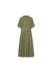 Comercio Exterior Venta al por mayor Transfronteriza 2026 Nueva Moda Europea y Americana para Mujer Estilo Commuter Vestido Midi con Cinturón