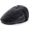 Gorra de otoño e invierno para ancianos, gorra de béisbol informal Joker, gorra de lana cálida de invierno para protección de los oídos, gorra de papá, gorra al por mayor