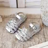Sandalias Romanas ins retro con torsión 2026 verano nuevo versión coreana para niñas punta cerrada tejido lazo zapatos de princesa