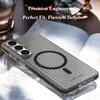 Adecuado para funda de teléfono S26 Plus edición magnética carcasa dura de PC tacto piel LeReach