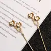 Horquilla Vintage de Doble Flor de Orquídea para el Cabello, Sentido de Alta Calidad, Antiguo, Accesorios para el Cabello Hanfu, Cuerpo