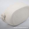 Cesta de Almacenamiento Tejida de Algodón Estilo Japonés Cesta de Almacenamiento de Tela Caja para Artículos de Escritorio Almacenamiento de Cosméticos Bolsa Azul