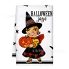 Paño de cocina bestseller transfronterizo para Halloween con estampado de calabaza y fantasma, paño de cocina con ambiente festivo de Halloween, toalla de mano