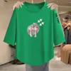 Nova Camiseta Casual Simples Elegante Versátil Slimming de Manga Três Quartos Feminina - Coleção Primavera Verão 2026 - Mais Vendida