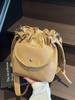 Bolsa de Lona para Mulheres 2026 Novo Estilo Coreano Moda Bolsa Saco de Cordão Casual Versátil Bolsa de Ombro Transversal Tendência