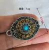 Novo Colar Pingente Estilo Étnico Chinês Pingente de Acessórios de Lótus Rotativo Pulseira Pingente Mantra de Seis Caracteres Pulseira Retrô