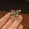 Adornos Pequeños de Mariposa de Latón de Venta Caliente Transfronterizos, Adornos Creativos de Insectos Simulados, Decoración de Escritorio para el Hogar, Mariposa de Cobre