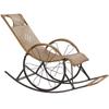 Sillón Mecedor de Ratán para Exteriores, Sillón Perezoso para Patio Balcón, Reclinable para Uso Doméstico para Siesta de Personas Mayores, Venta al por Mayor