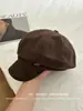 26 Outono Inverno Novo Lã Maillard Retrô Temperamento Moda Chapéu Octogonal Feminino Coreano Casual Versátil Boina