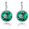 Cross-Border especial para explosões de desejos brincos de cristal austríaco brincos femininos redondos brincos de diamante flash clipe de orelha joias de comércio exterior