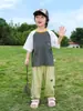 Camiseta de Manga Corta para Niños, Estilo Delgado de Verano, Nuevo Modelo de Verano 2026, Top Raglán de Media Manga para Niños, Atuendo de Moda para Pequeños Caballeros