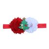Decoraciones Navideñas para Bebés de Estilo Nuevo Europeo y Americano, Diademas con Parches de Flores Viejas y Dibujos Animados Navideños para Niños, Accesorios para el Cabello de Bebé
