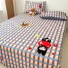 2026 Novo Estilo Retrô 100% Algodão Puro Algodão Escovado Tecido de Toalha Bordado Lençol de Cama Individual Peça Única para Uso em Casa Dormitório