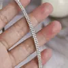 Faixa de Cabelo Fina com Strass para Mulheres, Estilo Transfronteiriço, Strass de Garra em Duas Fileiras, Tiara de Metal Soldada, Acessório de Cabeça Versátil para Encontros Diários e Festas
